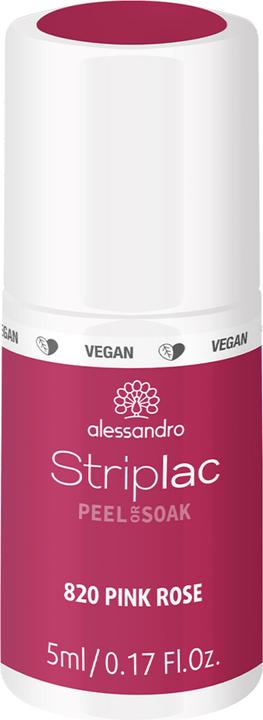 Actual product image Alessandro Striplac Pink Rose (Pink Rose, UV gel varnish)