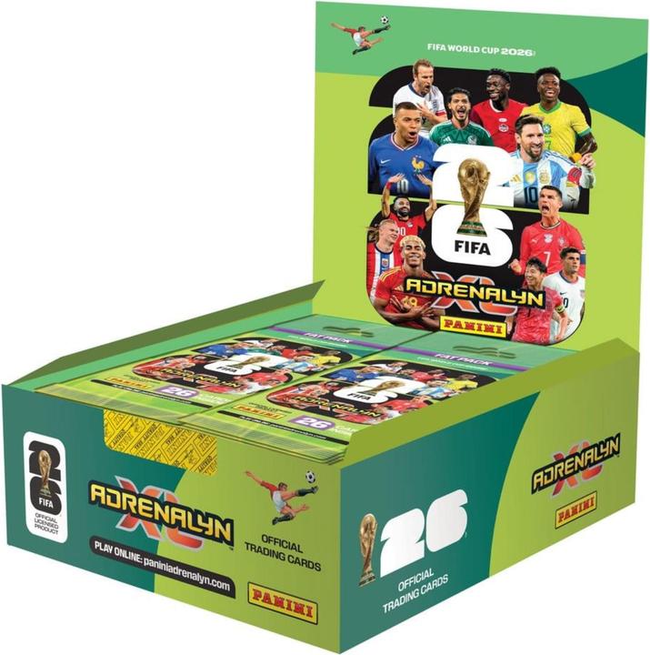 Panini FIFA World Cup 2026 Adrenalyn XL cartes à collectionner présentoir Fatpack Box (10) (English, Multilingual, Box Set & Collection)