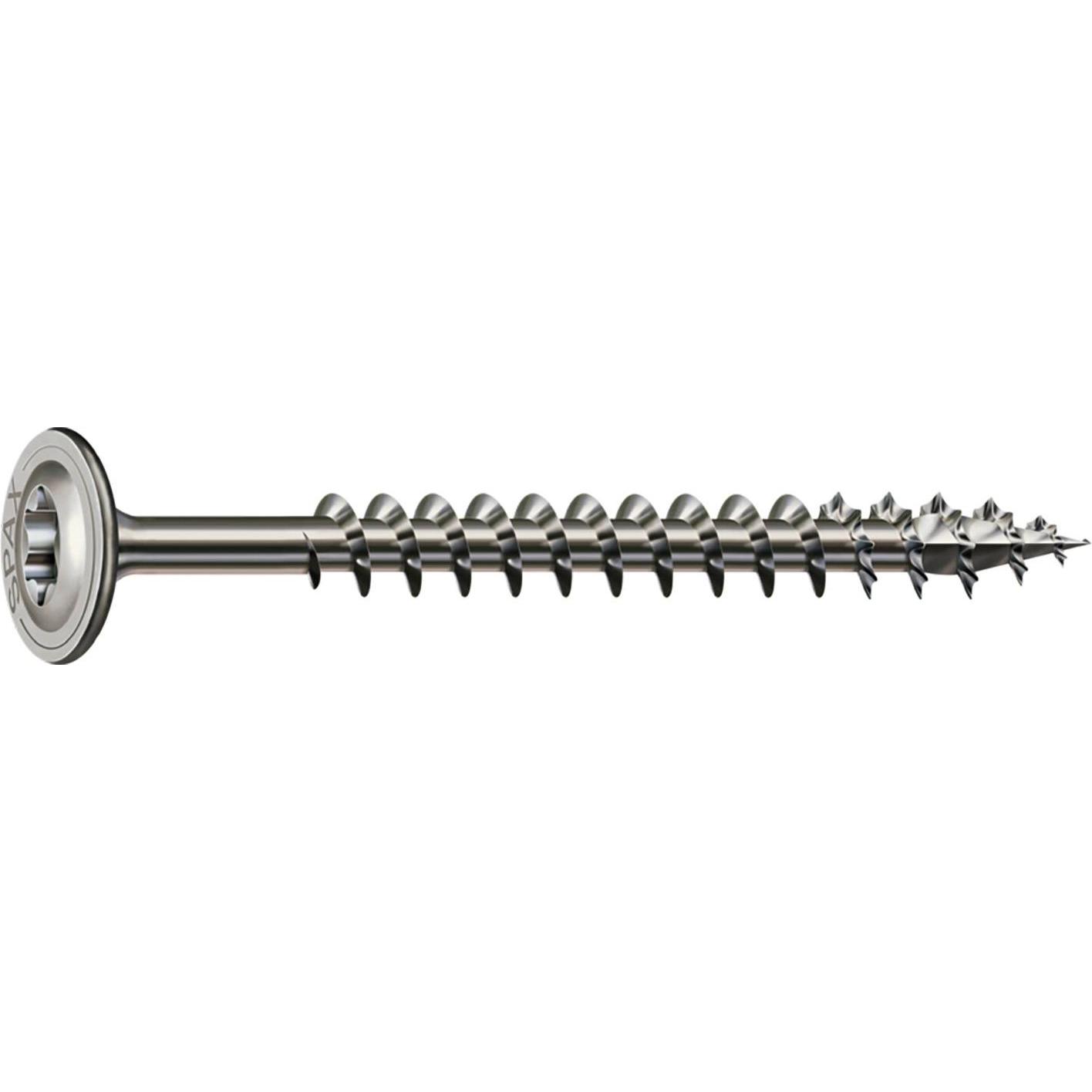 Spax, Schrauben, Tellerkopfschraube R 88193 m.Spitze/T-STAR TG 8 x 80/70-T40 A 2 (50 Schrauben pro Stück)