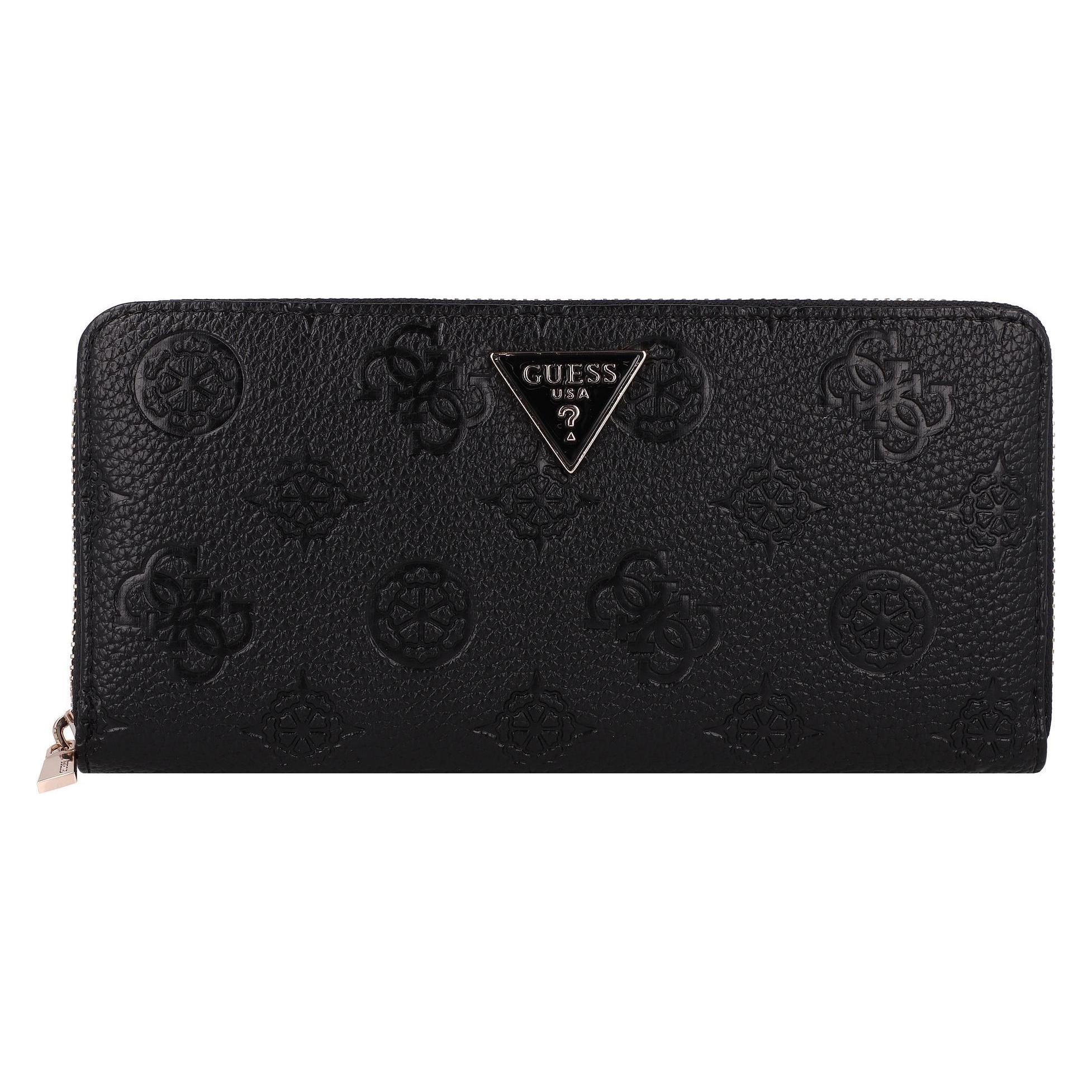 Guess, Damen, Portemonnaie, Cresidia Geldbörse 20.5 Cm, Schwarz