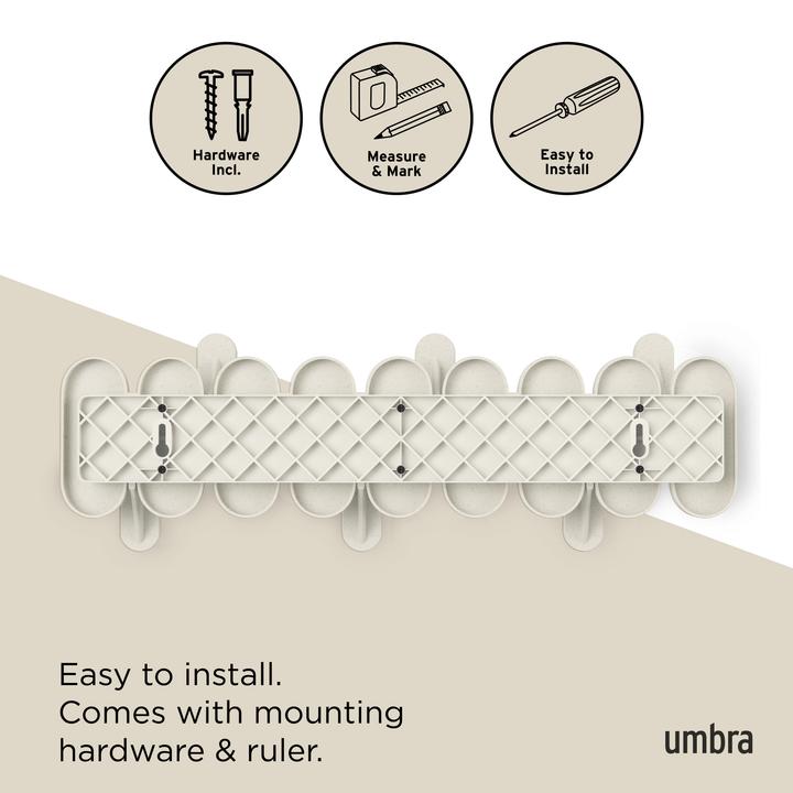 Actual product image Umbra Tempo 6 Hook Sand