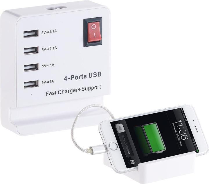 Actual product image Revolt USB power bank with smartphone tray (2100 W)