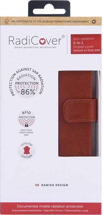 Actual product image Radicover Exclusive 2-in-1 Mobile Phone Protective Case 11.9 cm (4.7 inch) Folio Brown (Apple iPhone 6)