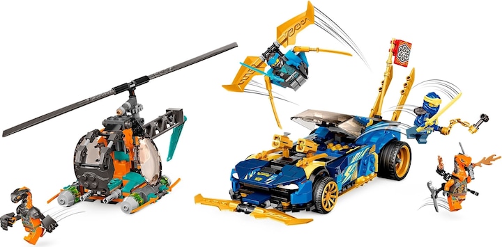 Produktbild LEGO Jays und Nyas Rennwagen EVO (71776, LEGO Ninjago)