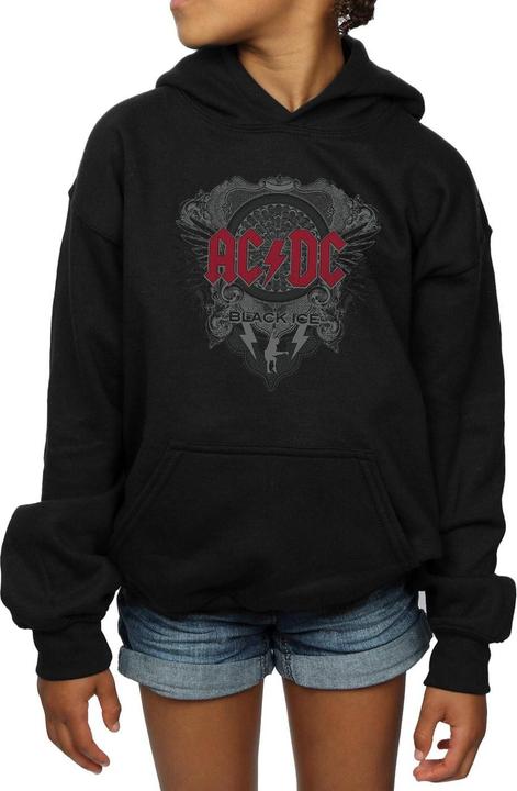 Immagine prodotto AC/DC Black Ice With Red Felpa con Cappuccio Ragazze (140, 146)