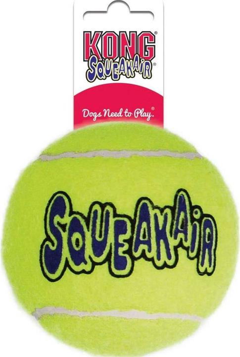 Actual product image KONG Air Squeaker, Ø 10 cm, yellow (Ball toy dog)