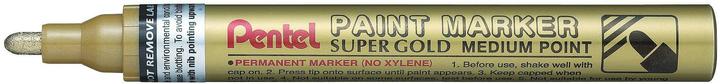 Actual product image Pentel paint marker (Gold, 2.50 mm, 12 x)