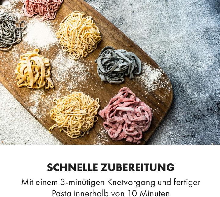 Image du produit Klarstein Pastamania - Elektrische Nudelmaschine mit 7 Aufsätzen