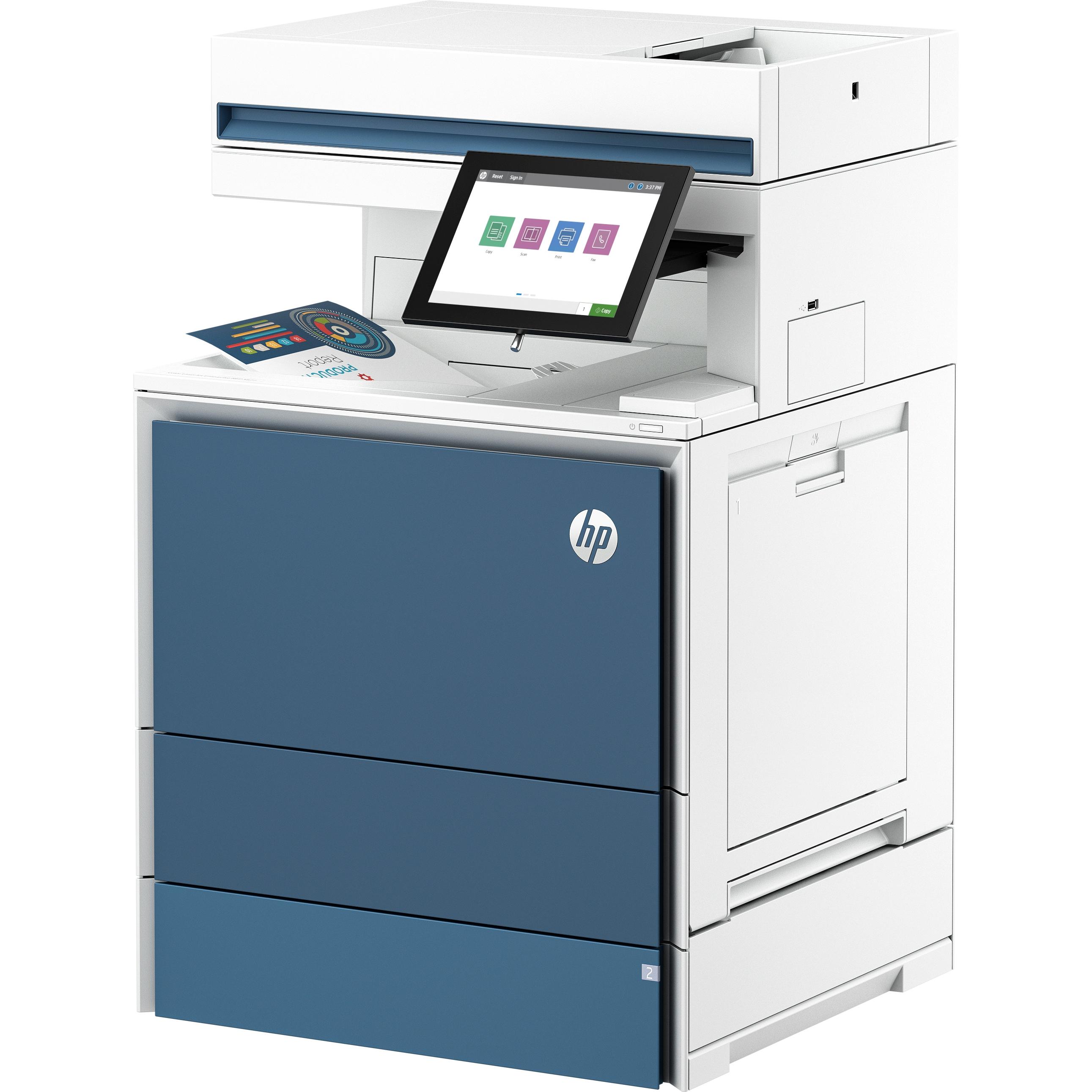 Thumbnail - HP COLOR LASERJET ENT 3/1 X677DN (Laser, Farbe), Drucker, Blau, Schwarz, Violett, Gelb