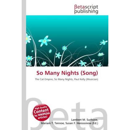 So Many Nights (Song), Fachbücher