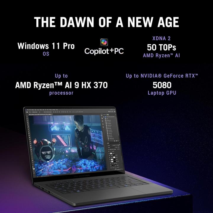 Produktbild ASUS ROG Zephyrus G14 RTX 5060 (14", 1000 GB, 16 GB, Eng. Int.)