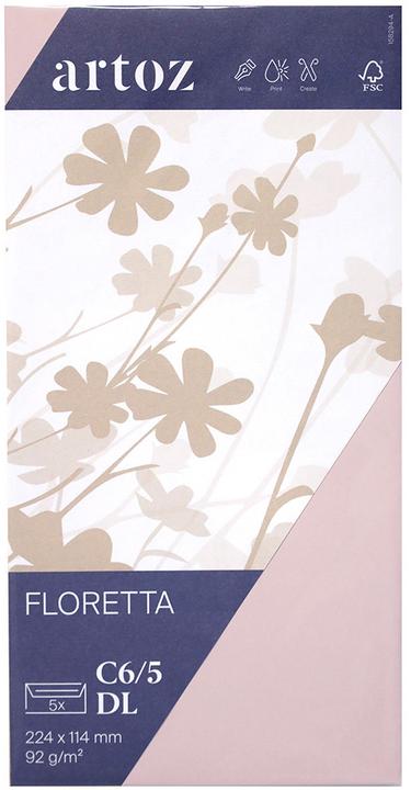 Produktbild Artoz Couverts Floretta 5 Stk. light rose (C6/5, 5x)