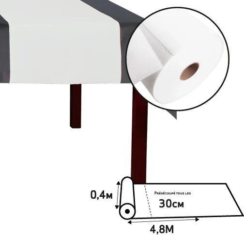 Image du produit PROnappe PRO nappe Tischläufer Tête-à-tête 40 cm x 4.8 m, Weiss (40 x 480 cm)
