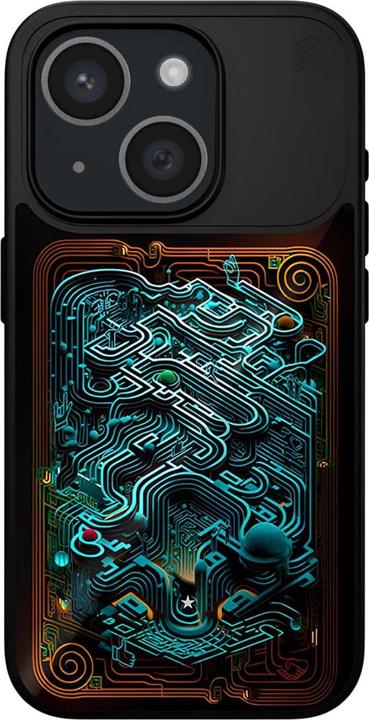 STM Reveal Warm MagSafe – iPhone 15 Hülle (Black Realm) (Apple iPhone 15)