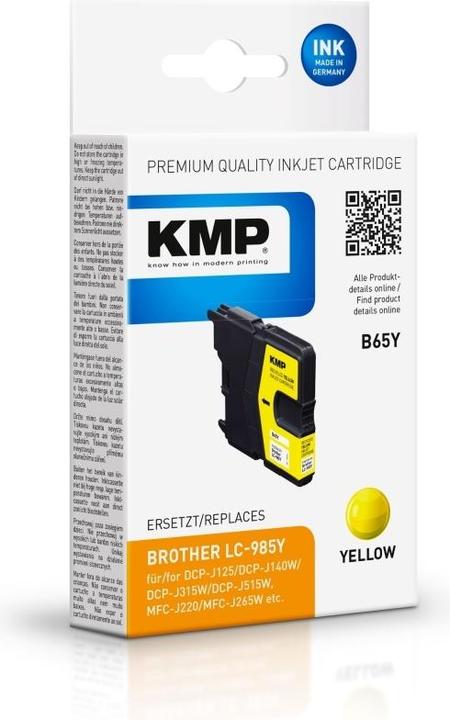 Produktbild KMP B65Y - 4.4 ml - Gelb - kompatibel - (Y)