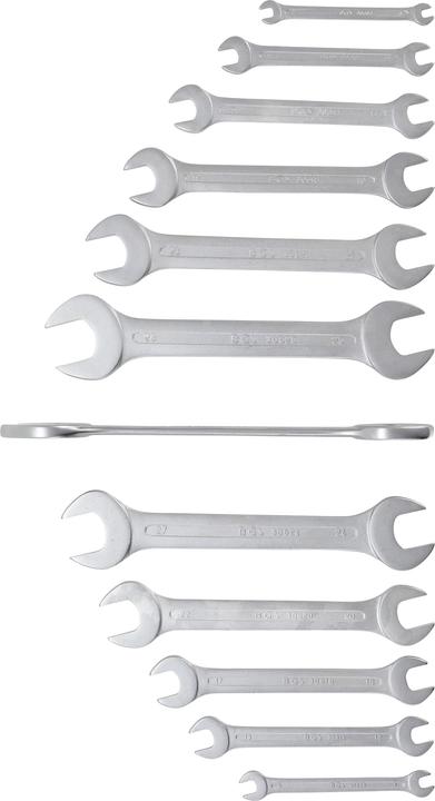 Produktbild BGS Doppel-Maulschlüssel-Satz SW 6 - 32 mm 12-tlg. (32 mm, 19 mm, 6 mm, 12 mm, 24 mm, 14 mm, 22 mm, 16 mm, 23 mm, 10  mm, 21 mm, 18 mm, 27 mm, 7 mm, 31 mm, 17 mm, 11 mm, 15 mm, 26 mm, 30 mm, 8 mm, 28 mm, 9 mm, 29 mm, 13 mm, 20 mm, 25 mm)