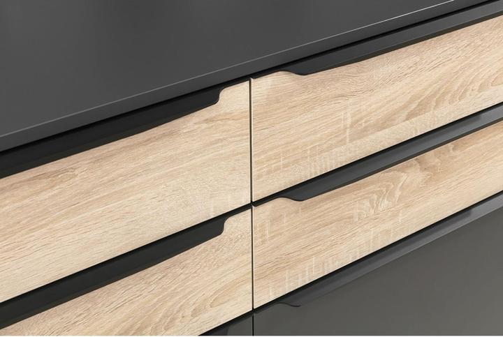 Produktbild Schüco Kontur Griffleiste Möbelgriff Länge 595 mm Aluminium schwarz eloxiert