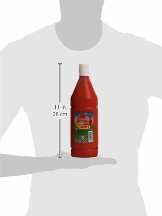 Produktbild Jovi Temperafarbe, -farbkasten, Flüssige Plakatfarbe, Tempera Paint, zinnoberrot (1000 ml)