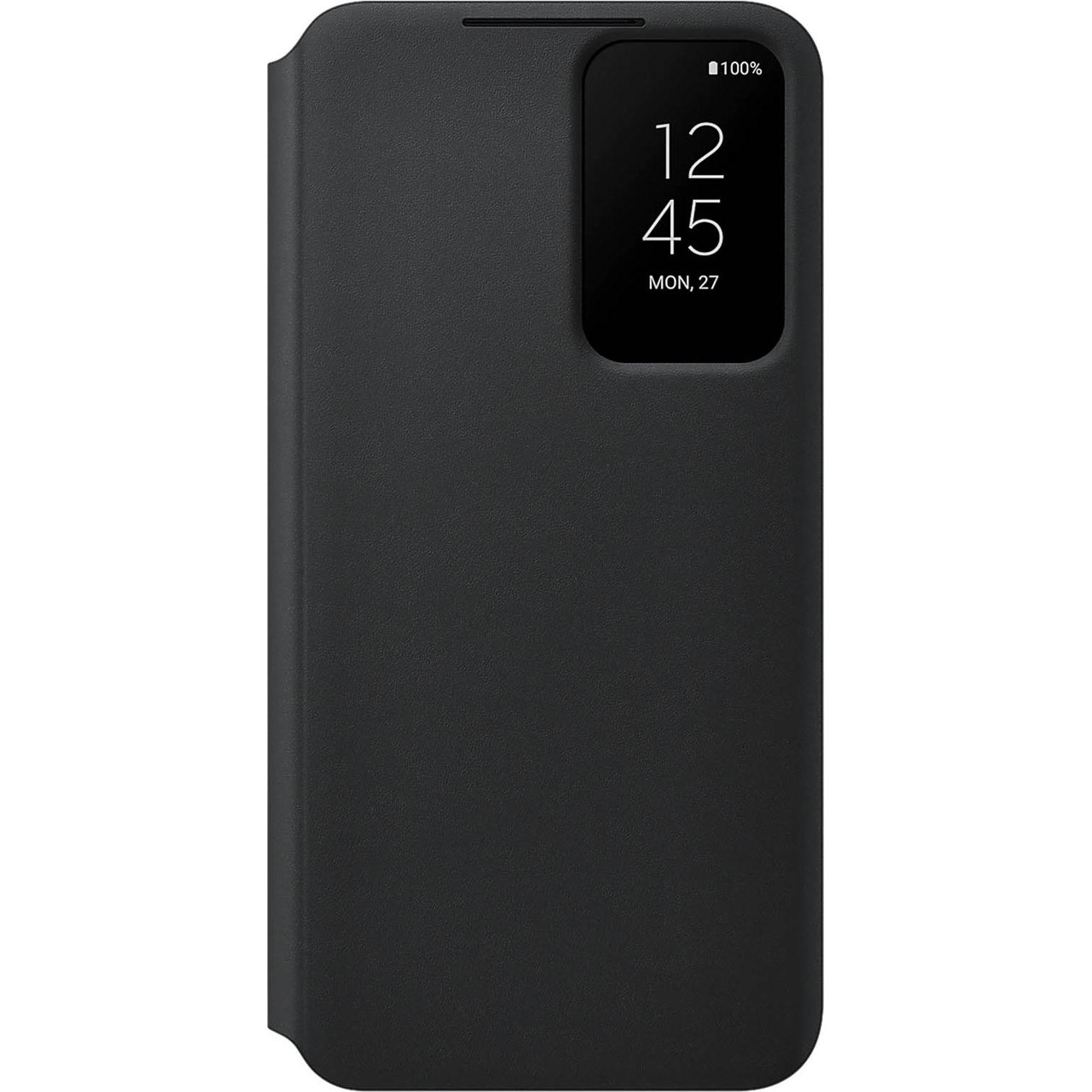 Samsung Smart Clear View Cover (Samsung Galaxy S22+), Smartphone Hülle, Schwarz