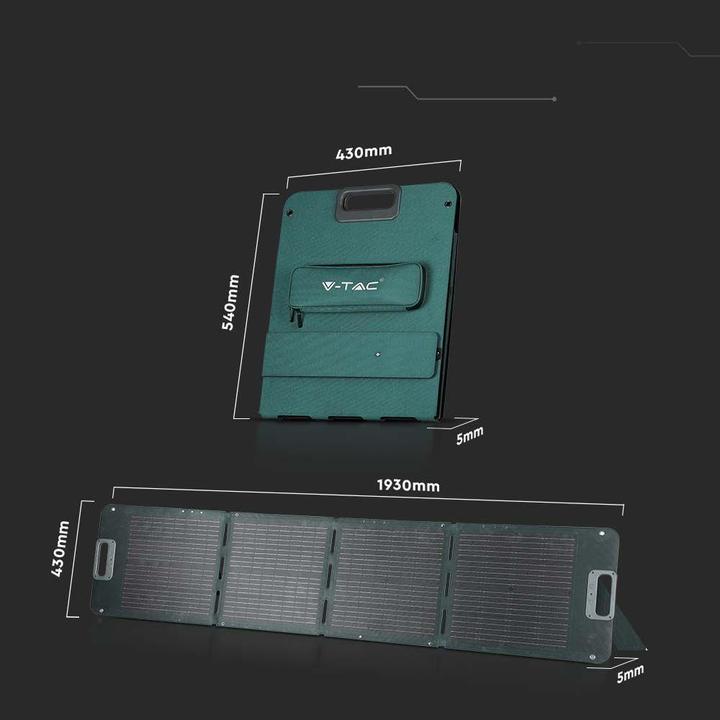 Produktbild V-TAC Faltbares 120WSolarmodul (120 W, 6.25 kg)