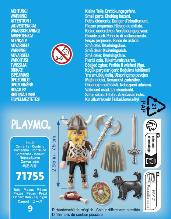 Produktbild Playmobil Wikinger mit Wachhund (71755, Playmobil Special Plus)