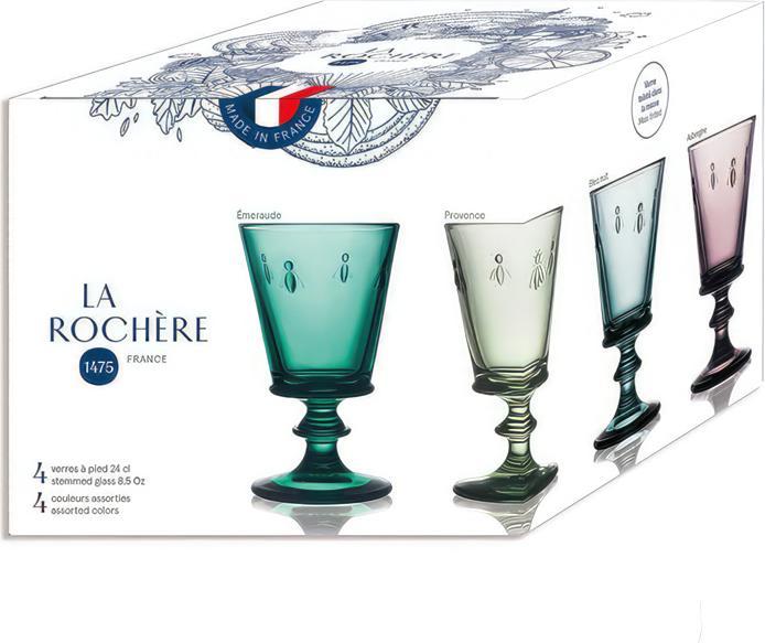 Produktbild La Rochère Abeille 4trinkgläser Farb.24cl (24 cl, 4 Gläser, Weissweingläser)