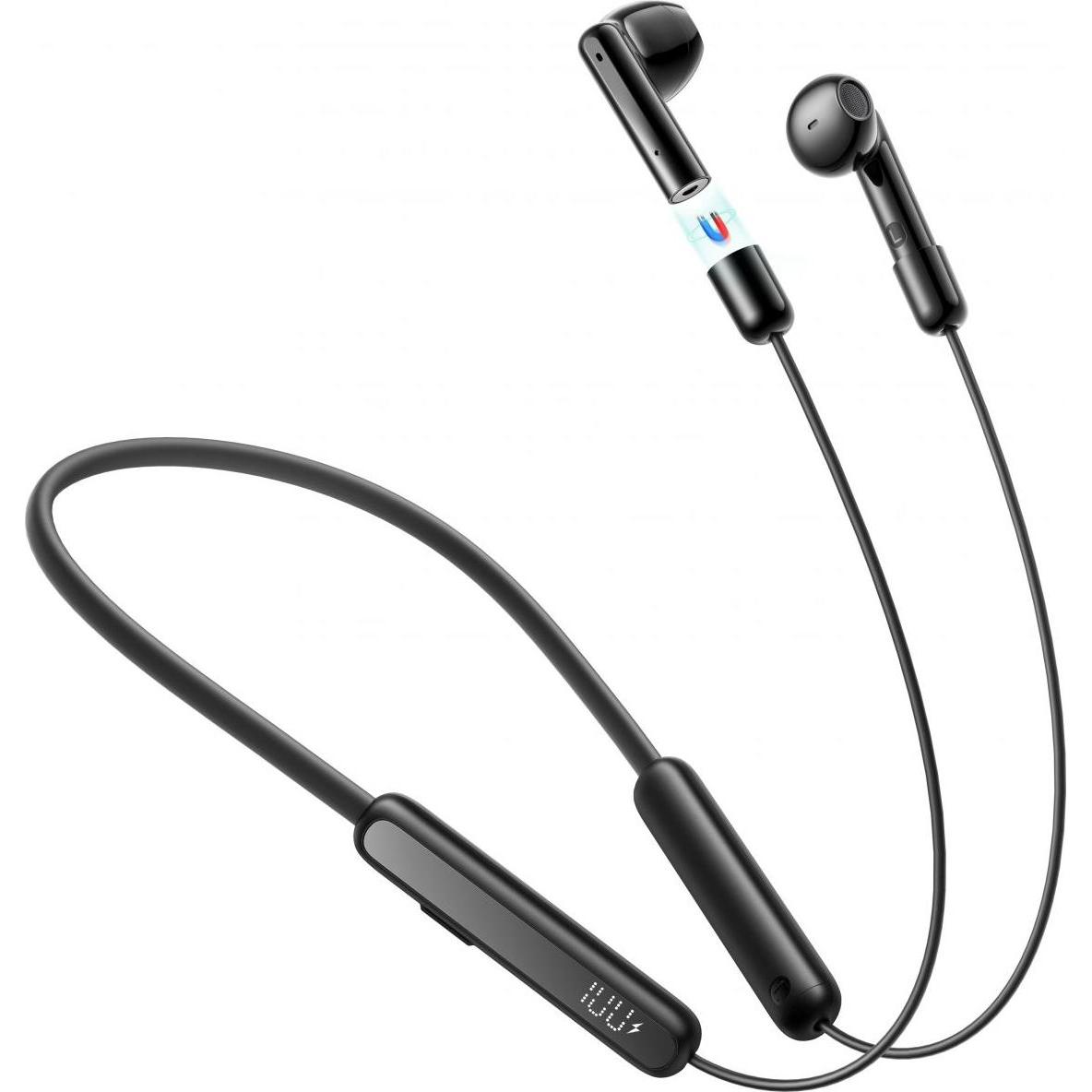 Joyroom DS1 Sport Wireless Neckband Headphones - Black (8 h, Kabellos), Kopfhörer, Schwarz