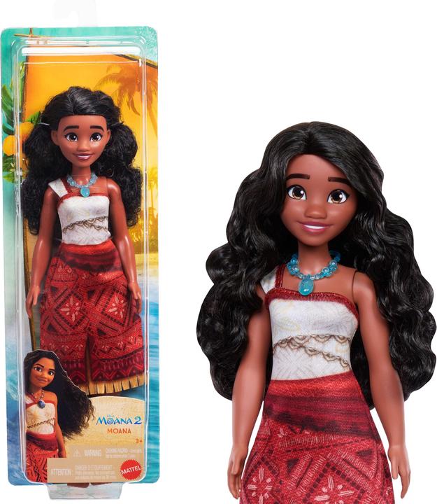 Produktbild Mattel Disney Moana 2 Fashion Doll with 2 Accessories, Removable Outfit with Necklace & Anklet, Insp