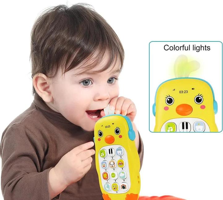 Image du produit Activity Board Téléphone portable musical pour bébé avec son et lumière Jouet électronique pour téléphone portable