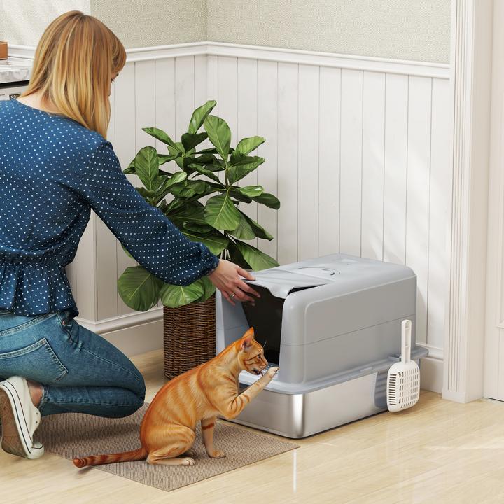 Image du produit PawHut Katzentoilette (Bac à litière fermé)