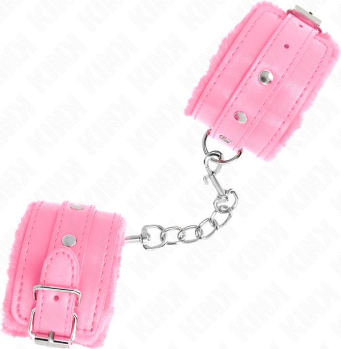 Image du produit Kink Premium Fermees De Poignets Rose Avec Boucles Rose Réglables 17-29 cm X 6 cm