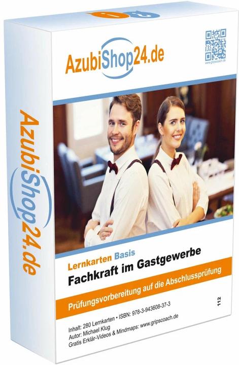 Produktbild AzubiShop24.de Basis-Lernkarten Fachkraft im Gastgewerbe (Deutsch, Michael Klug, Michaela Rung-Kraus, 2024)