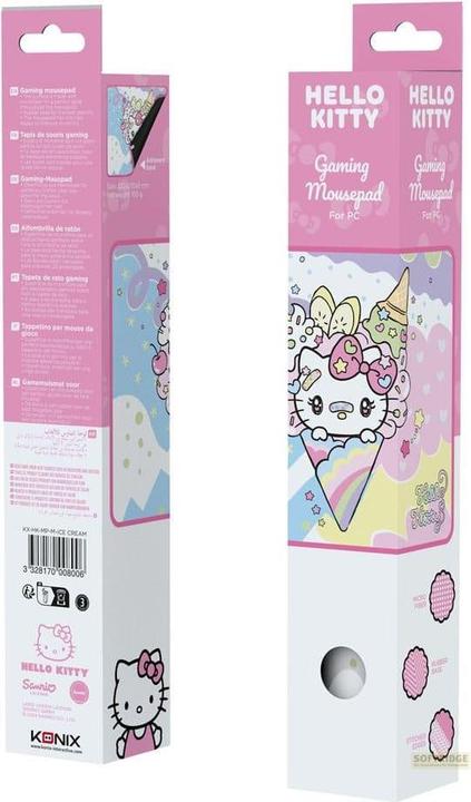 Actual product image Konix Hello Kitty Mousepad Ice Cream 27 x 32 cm (M)