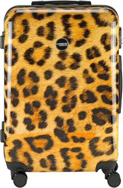 Princess Traveler Animal Print - Travel suitcase â € “Leopard - Medium - 66cm - Double wheels (107 l)