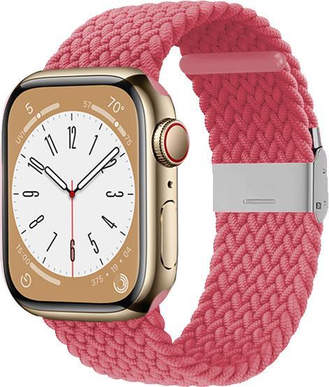 Image du produit Crong Wave Band – Geflochtenes Armband für Apple Watch 38/40/41 mm (Rosa) (Fibres de polyester)