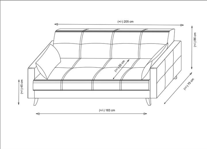 Produktbild Atelier del Sofa Roman (3-Sitzer)
