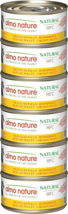 Valeurs nutritives et ingrédients Almo Nature Multipack avec filet de poulet (Adulte, 6 pcs, 70 g)