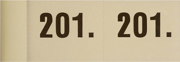 Produktbild Simplex Garderobenblock Nr. 201-300 (100x)