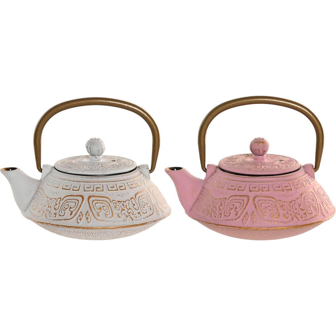 Esprit, Teiera, Home Teekanne Home Weiss Rosa Edelstahl Eisen 400 Ml (2 Stück) (0.40 l)