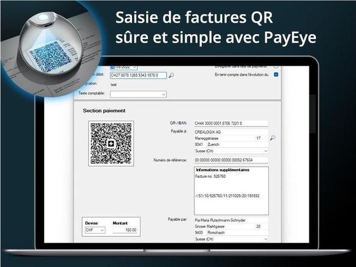 Actual product image Crealogix PayEye (QR Code)