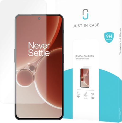 Produktbild Just in Case GehÃ¤rtetes Glas Clear Displayschutzfolie OnePlus Nord 3 5G (1 Stück, OnePlus Nord 3)
