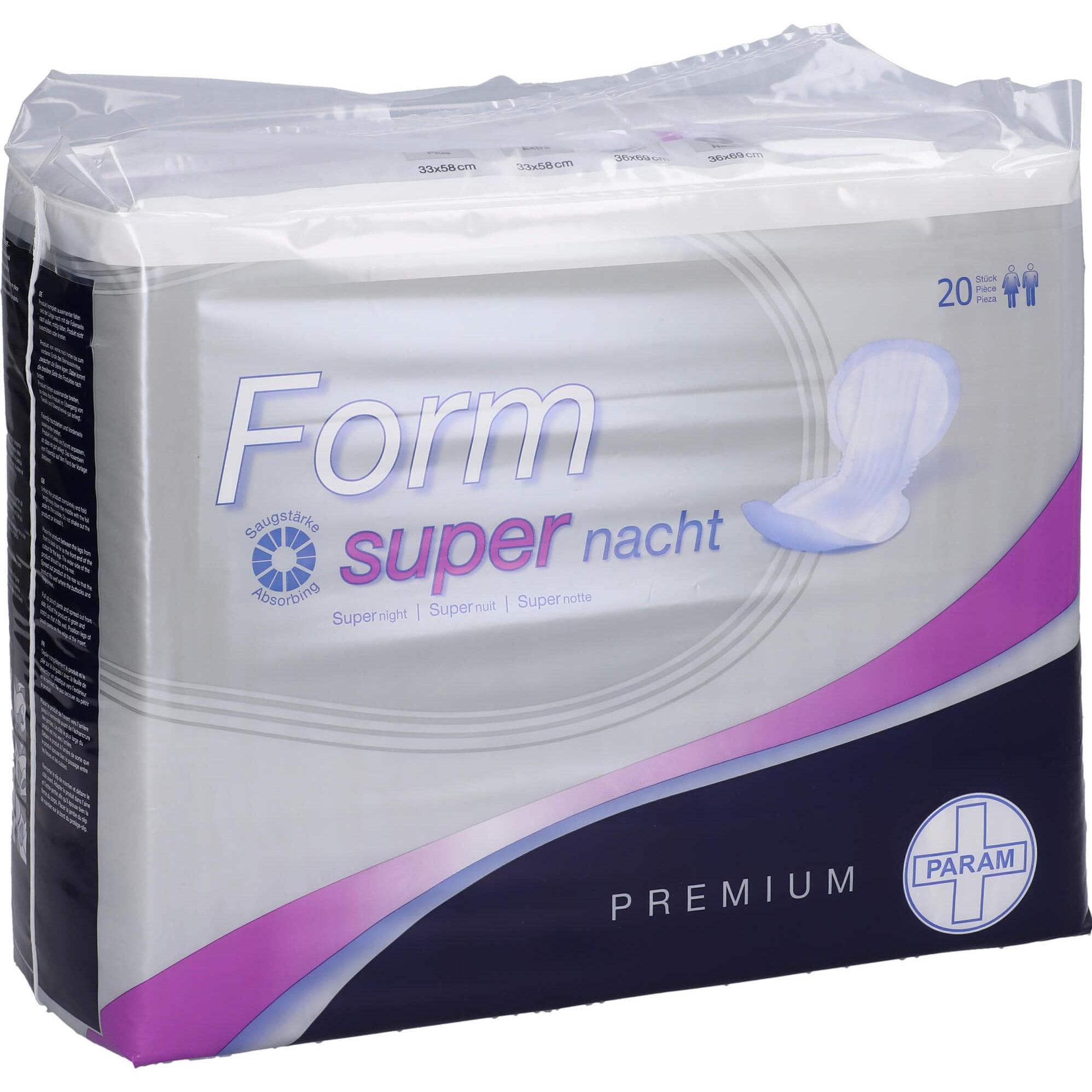 Param, Inkontinenzhygiene, FORM PREMIUM Super NACHT, 20 St (20 x)