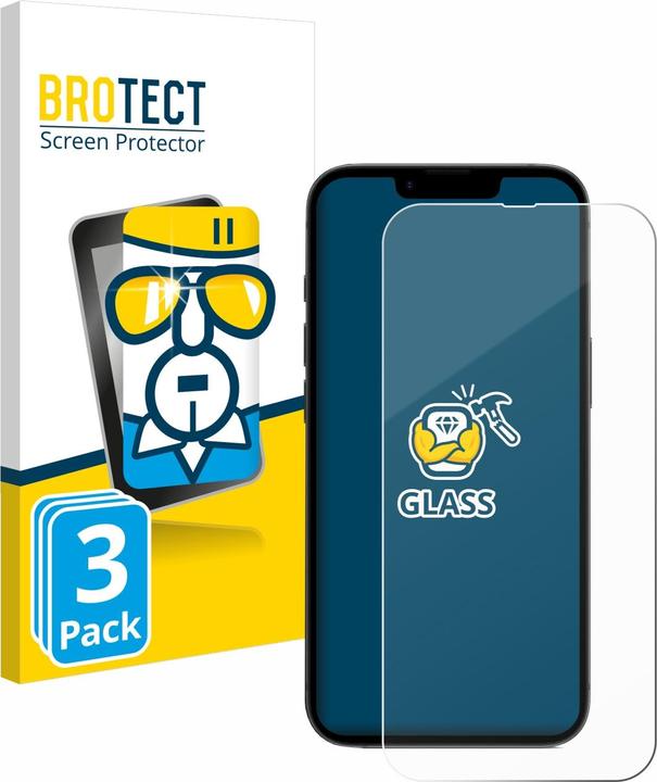 Actual product image BROTECT Glass Screen Protector (3 pcs., Apple iPhone 16e)