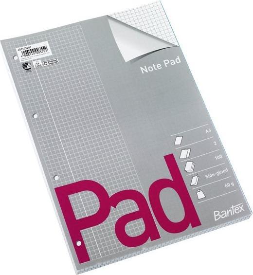 Produktbild Bantex Block A4 quadratisch mit Löchern - (2 Stk.) (A4, Kariert)