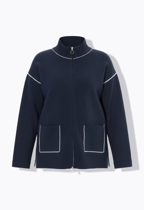 Actual product image Laurasøn Doubleface-Strickjacke mit Zipper (54)