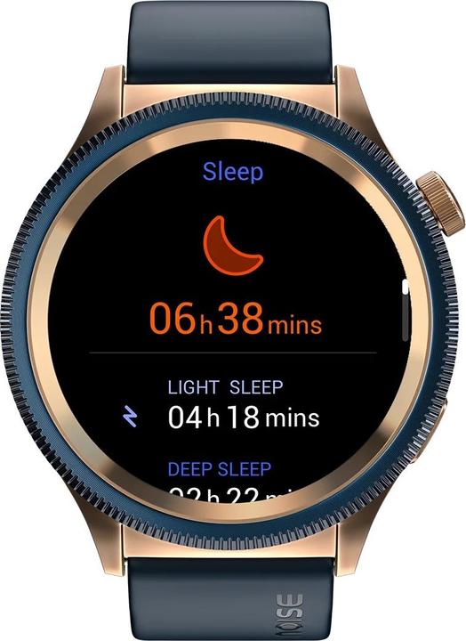 Actual product image Noise NoiseFit Halo 2 Smartwatch Gold Blue (42 mm)