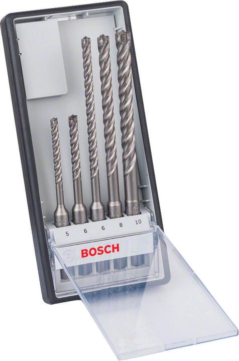 Produktbild Bosch Professional Zubehör Hammerbohrer-Set (5 mm, 6 mm, 8 mm, 10 mm)