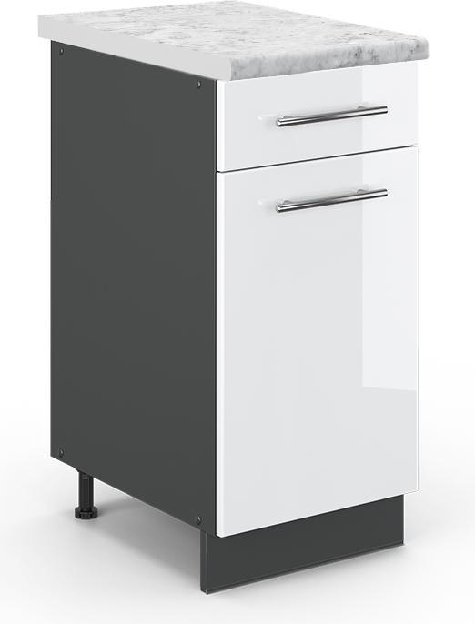 Charcoal, Marble-white, White, White High Gloss