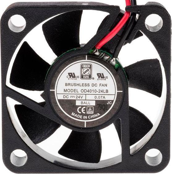 Produktbild RS PRO DC axial fan, 40x10mm 8.5cu.m/h 24V (40 mm)