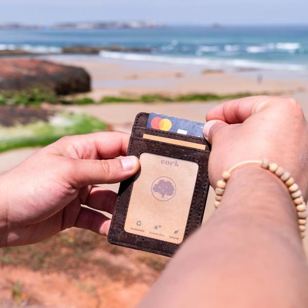 Actual product image MB Cork Schmale Brieftaschen aus Kork mit RFID-Schutz